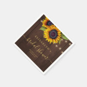 Rustiek land bloemenelegant vrijgezellenfeest servet (Hoek)