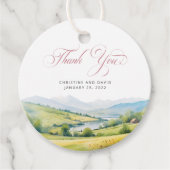 Rustiek land Boerderij bruiloft dank u Bedankjes Labels (Voorkant)