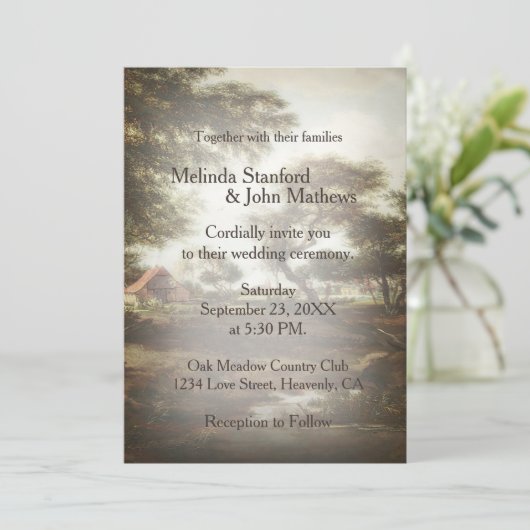 Rustiek Land Boerderij Kaart (Staand voorkant)