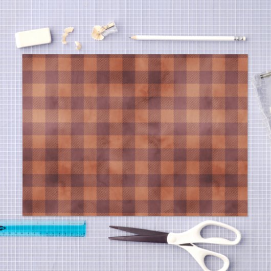 Rustiek Land Boerderij Plaid Patroon Tissuepapier (Craft)