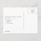 Rustiek land boerderij rode schuur bruiloft RSVP Uitnodiging Briefkaart (Achterkant)