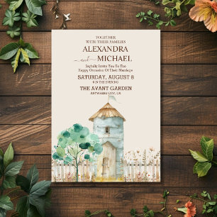 Rustiek Land Boerderij Schuur Bruiloft Uitnodiging