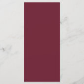 Rustiek Land Boho Bruiloft Vrijgezellenfeest Menu (Achterkant)