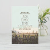 rustiek land bruids douche uitnodiging (Staand voorkant)