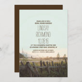 rustiek land bruids douche uitnodiging (Voorkant / Achterkant)