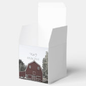 rustiek land bruiloft rode schuur bruiloft bedankdoosjes (Geopend)