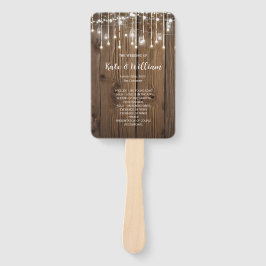 RUSTIEK Land bruiloft string lichten Handwaaier