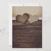 Rustiek land bruiloft uitnodigingen (Achterkant)