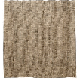 rustiek land burlap canvas patroon douchegordijn