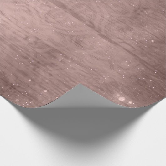 Rustiek Land Chic Bruin Cadeaupapier (Hoek)