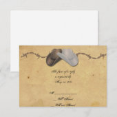 Rustiek Land Cowboy Petten Barbed Response Kaart (Voorkant / Achterkant)