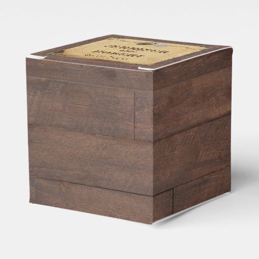 Rustiek Land Cowboy Petten Bruiloft Favor Box Bedankdoosjes (Voorkant Zijde)