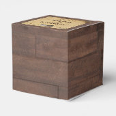 Rustiek Land Cowboy Petten Bruiloft Favor Box Bedankdoosjes (Achterkant)