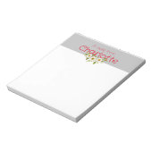 Rustiek Land Floral madeliefje waterverf grijs Notitieblok (Linkerzijde)