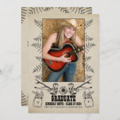 rustiek land | Fotoafstudeerfeest Kaart (Voorkant / Achterkant)