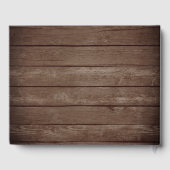 Rustiek Land Goud Blad Herfst Herfst Bruiloft Gastenboek (Achterkant)