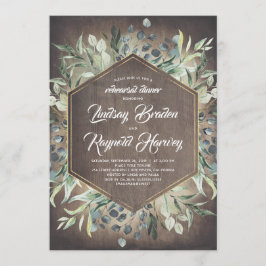 Rustiek land groen schuur repetitie diner kaart