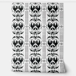 Rustiek Land Haan en Schuur Patroon — BW Behang