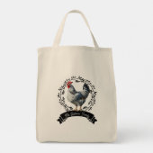 Rustiek Land Haan Kip Tote Bag (Achterkant)