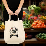 Rustiek Land Haan Kip Tote Bag<br><div class="desc">Introductie van onze charmante rustieke Country Rooster Chicken in krans ontwerp! Breng een vleugje rustieke elegantie aan uw huis met dit prachtige stuk dat perfect de charme van de boerderij combineert met klassieke stijl. Vervaardigd met nauwgezette aandacht voor detail, ons ontwerp heeft een trotse haan genesteld in een krans van...</div>