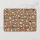 Rustiek Land Herfst Herfst Wedding Details Informatiekaartje (Achterkant)