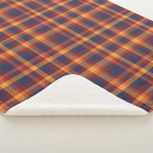 Rustiek Land Herfst Plaid Sherpa Deken (3/4)