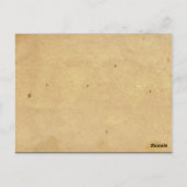 Rustiek Land Hoefijzer Prikkeltafel nummer Briefkaart (Achterkant)