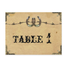 Rustiek Land Hoefijzer Prikkeltafel nummer