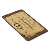 Rustiek Land Hoefijzers Bruiloft Save the Date Magneet (Rechterzijde)