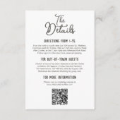 Rustiek Land Hout Herfst Boerderij Bruiloft Detail Informatiekaartje (Voorkant)