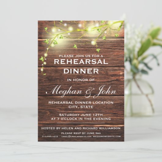 Rustiek land hout metselaar verlichting repetitie  kaart (Staand voorkant)