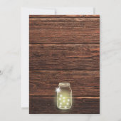 Rustiek land hout metselaar verlichting repetitie  kaart (Achterkant)