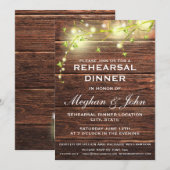 Rustiek land hout metselaar verlichting repetitie  kaart (Voorkant / Achterkant)