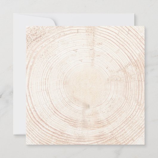 Rustiek Land Houten Schors Groene Botanische Aange Kaart (Achterkant)