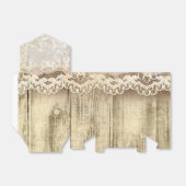 Rustiek Land  Kant Hout Partij Favor Box Bedankdoosjes (Uitgevouwen)