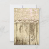 Rustiek Land  Kant Tafel Nummer Kaart (Achterkant)