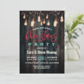 Rustiek Land Kerstbruin Vakantie feest Kaart (Staand voorkant)