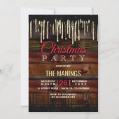 Rustiek Land Kerstvakantie zwart goud Kaart (Voorkant)