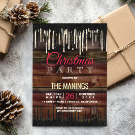 Rustiek Land Kerstvakantie zwart goud Kaart