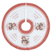 Rustiek Land Kerstwensen Schattige Varken Kerstboom Rok (Voorkant)