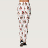 Rustiek Land Kerstwensen Schattige Varken Leggings (Achterkant)