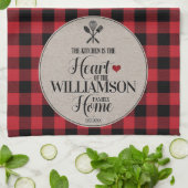 Rustiek Land Keuken Familienaam Theedoek (Gevouwen)