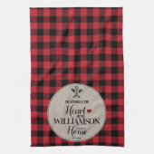 Rustiek Land Keuken Familienaam Theedoek (Verticaal)