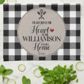 Rustiek Land Keuken Familienaam Theedoek (Gevouwen)