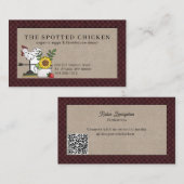 Rustiek Land Kip Boerderij Verse Eieren Visitekaartje (Voorkant / Achterkant)
