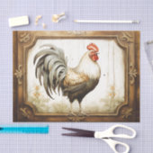 Rustiek Land Kippen Decoupage Weefsel Papier (Craft)