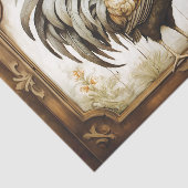 Rustiek Land Kippen Decoupage Weefsel Papier (Detail)