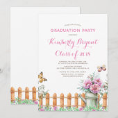 Rustiek Land Landelijk | Boerderij Graduation Part Kaart (Voorkant / Achterkant)