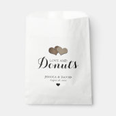 Rustiek Land Liefde en Donuts Bruiloft Favor Bag Bedankzakje (Voorkant)