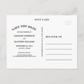 Rustiek Land Lijst | Het Briefkaart Datum opslaan (Achterkant)